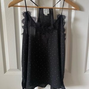 Black lace cami